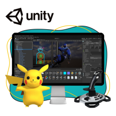 Мир игр на Unity 2D на популярном движке + AI-помощники - КИБЕРшкола программирования для детей, компьютерные курсы для школьников, начинающих и подростков - KIBERone г. Ставрополь