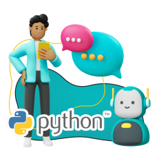 Умный чат-бот на Python - КИБЕРшкола программирования для детей, компьютерные курсы для школьников, начинающих и подростков - KIBERone г. Ставрополь