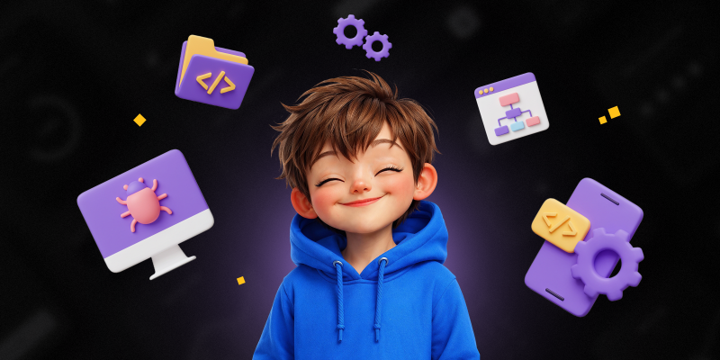 Идеальный сайт с нуля: код, дизайн и AI-помощник - КИБЕРшкола программирования для детей, компьютерные курсы для школьников, начинающих и подростков - KIBERone г. Ставрополь